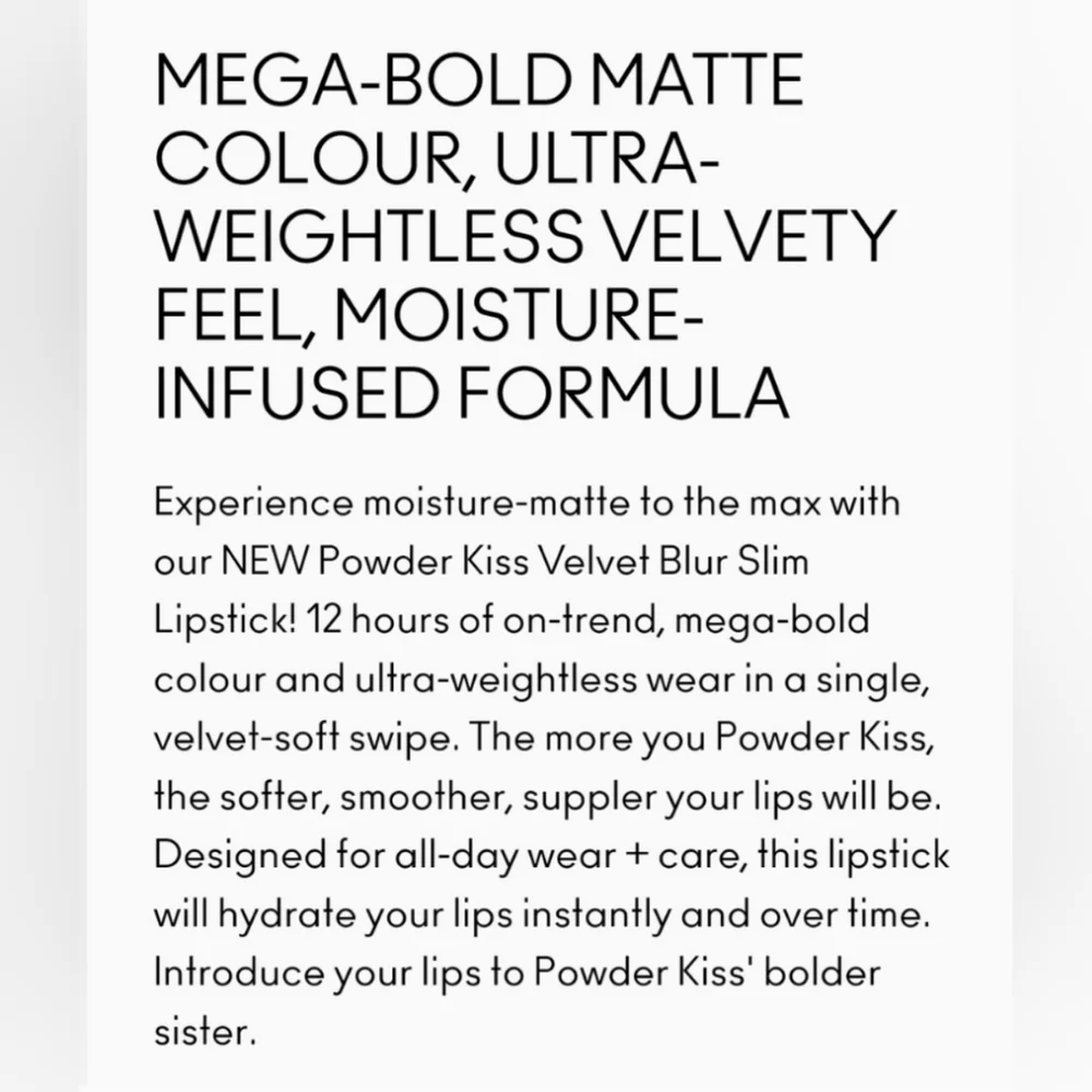 Mac Cosmetics Powder Kiss Velvet Blur Slim Stick | Peppery Pink | Brand New